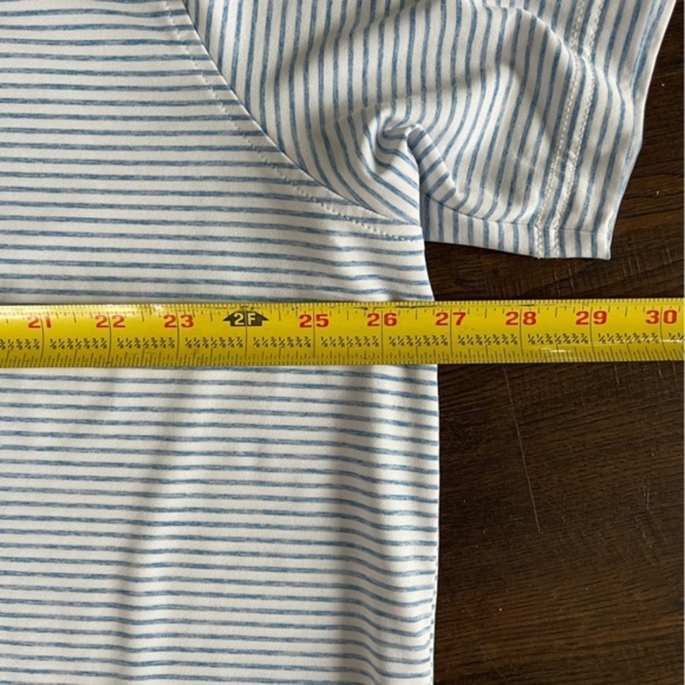 VINEYARD VINES Performance White Blue Striped Sankaty Polo Shirt Golf Size XXL - Picture 13 of 13